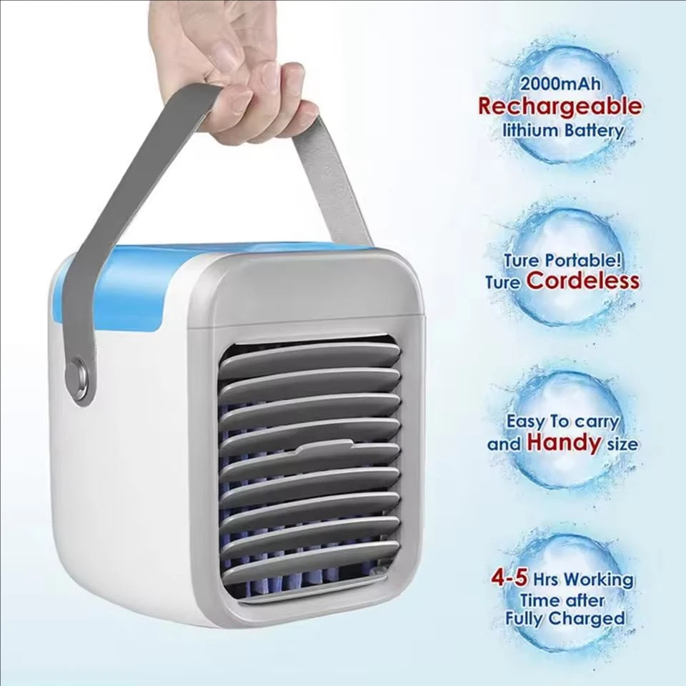 Portable Mini Air Conditioner Fan Desktop Evaporative Air Cooler 3 Speed Portable Air Conditioner Fan Household Air Cooler
